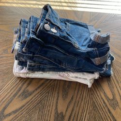 Abercrombie Kids Girls Denim Shorts Bundle 4/5 & 5/6 Fit The Same 
