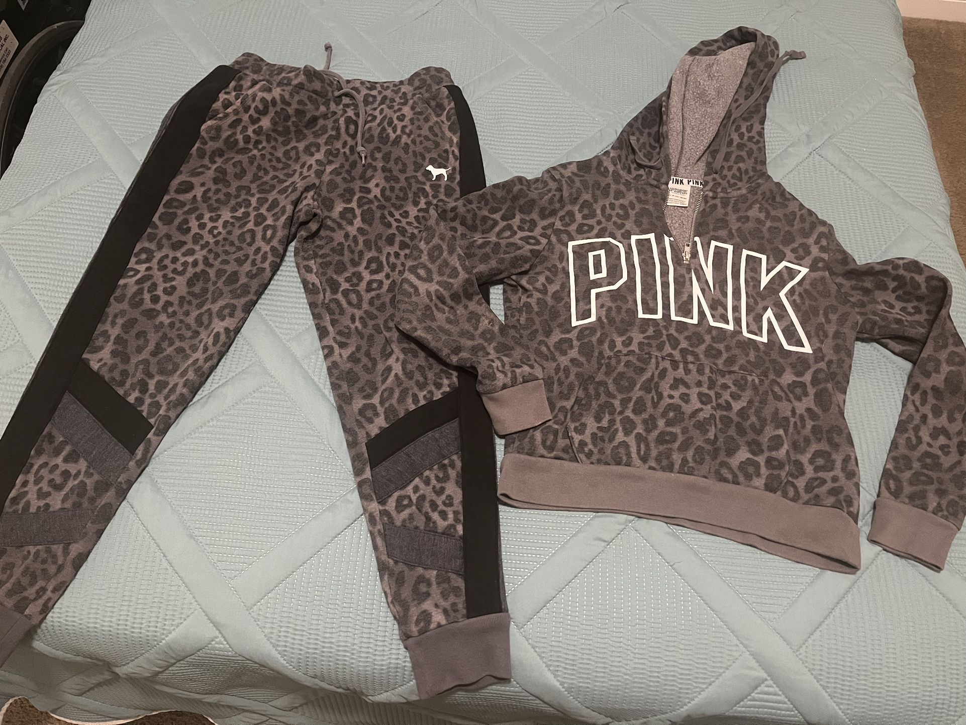 Small Victoria Secret PINK Cheetah Sweatsuit