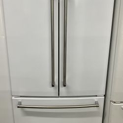 White Counter Depth KitchenAid French Door Refrigerator 