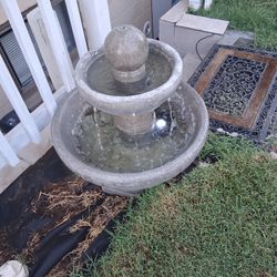 Concrete fountain