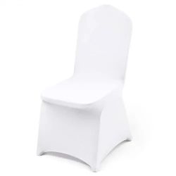  950# Stretch Spandex Folding Chair Covers, Universal Fitted Arched Front Cover, Removable Washable Protective Slipcovers, for Wedding, Holiday, Banqu