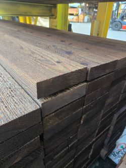 2x6x12 Japanese cedar stained walnut