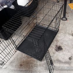 Foldable dog or cat cage 24x36x24 