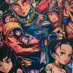 Tengen Uzui Demon Slayer Acrylic Wall Art