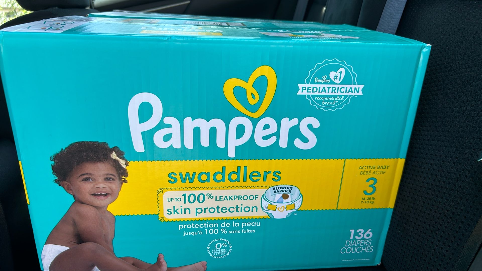 Brand New//unopened boxes of Pampers swaddlers size 3 diapers