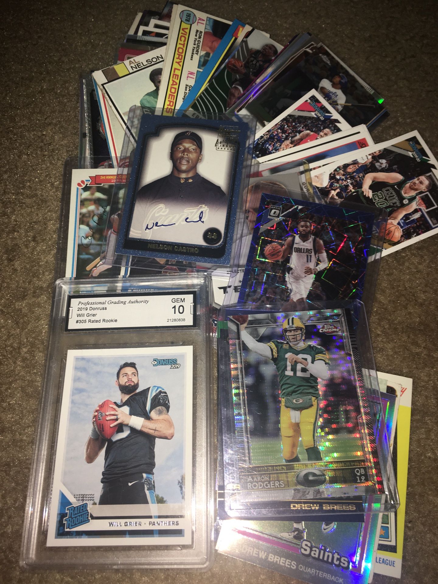 Sports cards football baseball basketball