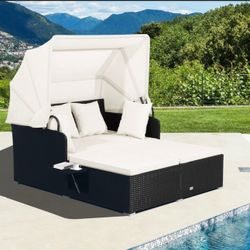 Costway Patio Rattan Daybed
