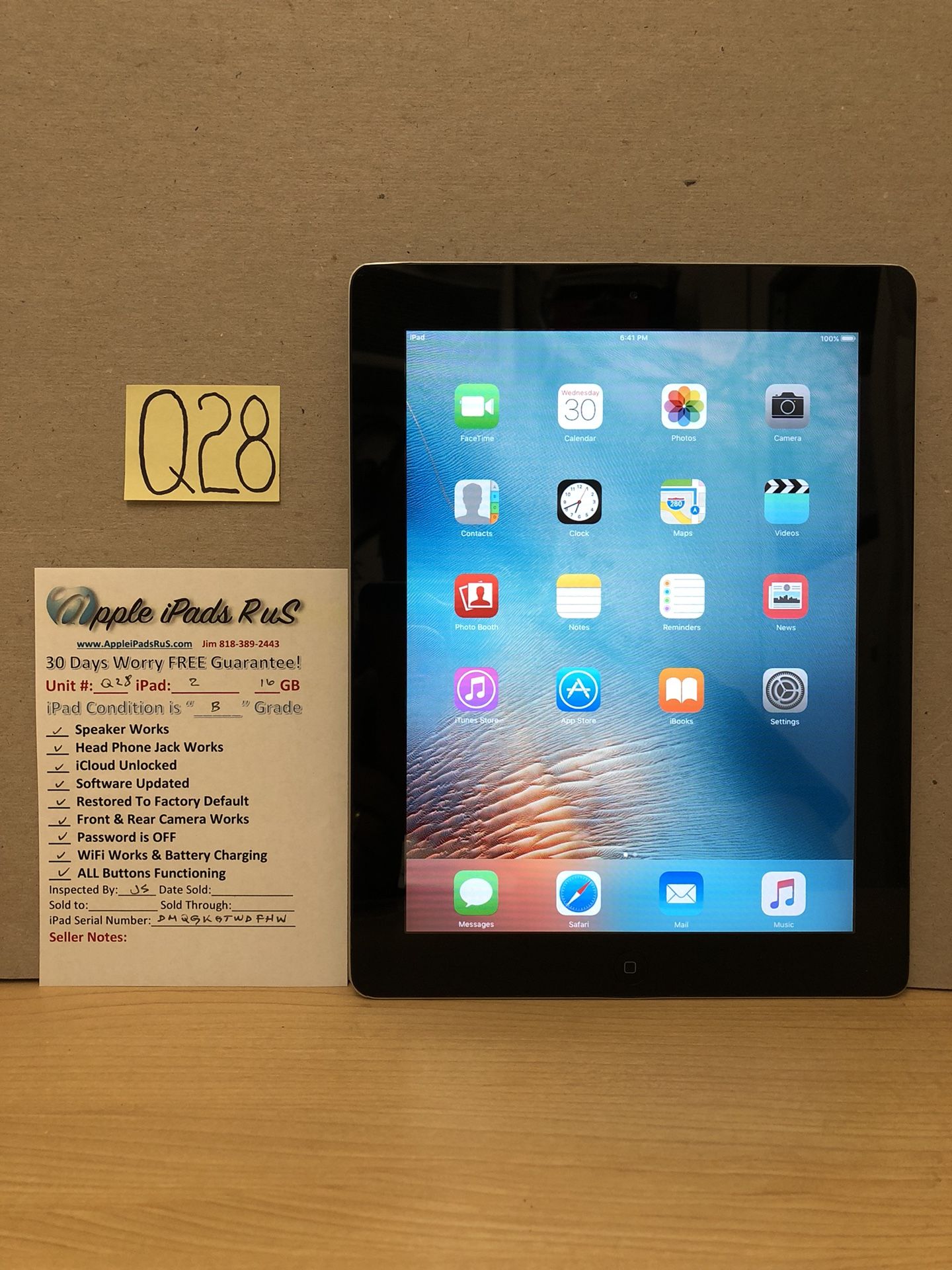 Q28 - iPad 2 16GB