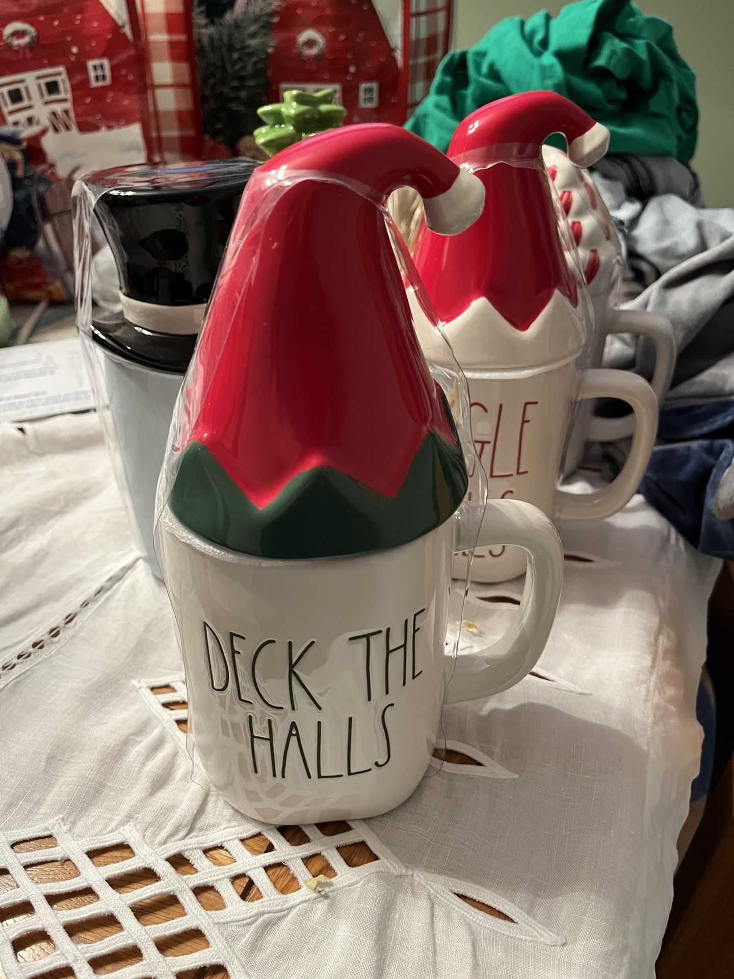 Rae Dunn Mug New Deck The Halls