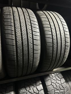 PAIR OF TIRE 255 35 21 MICHELIN 85% LIFE
