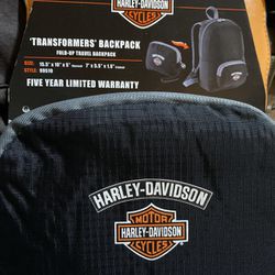 New Harley Davidson Transformers Backpack (fold Up Travel Backpack)