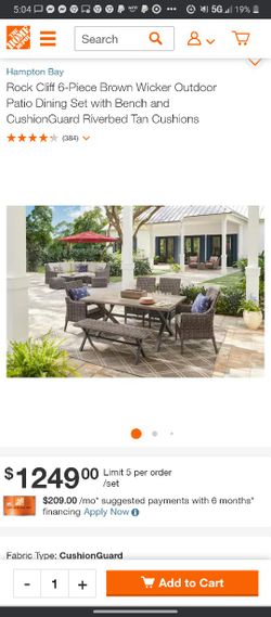 Hampton Bay 6 Piece Dinning Set