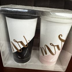 Mr & Mrs Travel Mugs