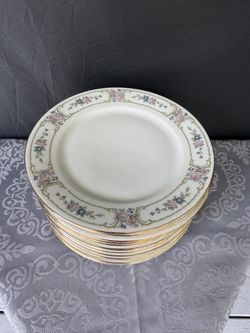 Johann Haviland: “PRIMROSE”, Salad PLATES, set of 12, Bavaria, Germany, VINTAGE, (replacement)