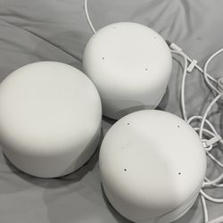 AVAILABLE.  Google Nest WiFi 5 H2D Mesh 3 Pack Ac2200