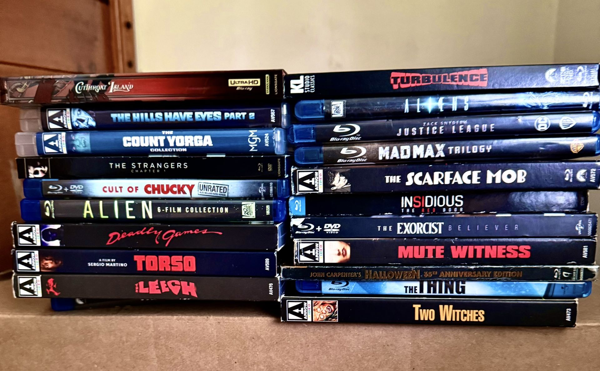 Lot Of 20 HORROR 4k/BLURAY MOVIES
