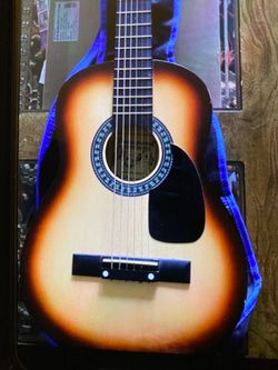 Guitar Mini size- Burswood Acoustic Guitar- Model JF -30S with case