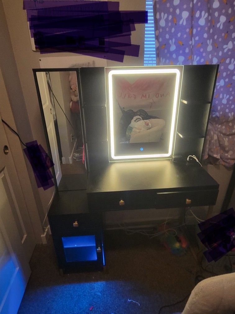 Vanity Con Luces Led Y Organizadores
