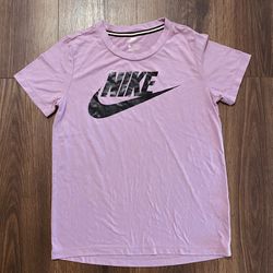 Girl’s Pink Nike Logo T-shirt L