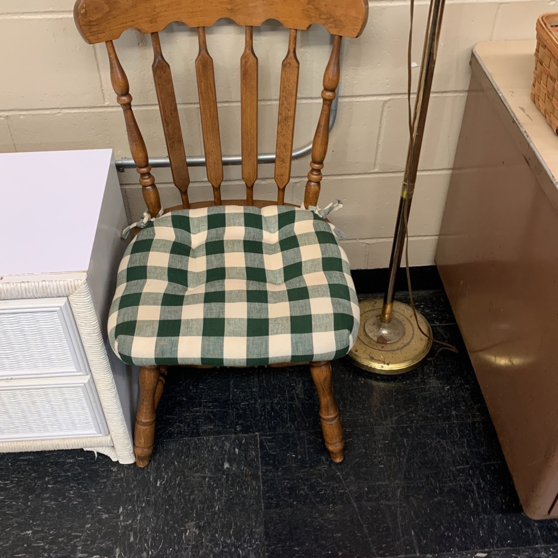 Solid Wood Chair With Cushion