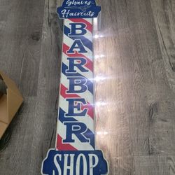 Barber Shop Lighted Marquee Sign New