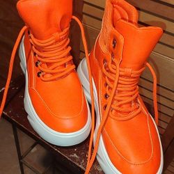 Orange Orca Boots Sneakers 