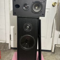 2 X PINNACLE speakers . MADE IN USA
