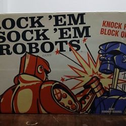 Mattel Rock 'Em Sock 'Em Robots Game In Box Complete Good condition