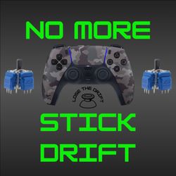 NO MORE DRIFT - PS5 DualSense Gray Camouflage Controller With TMR (REFURBISHED)