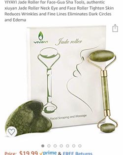 Face massager jade roller