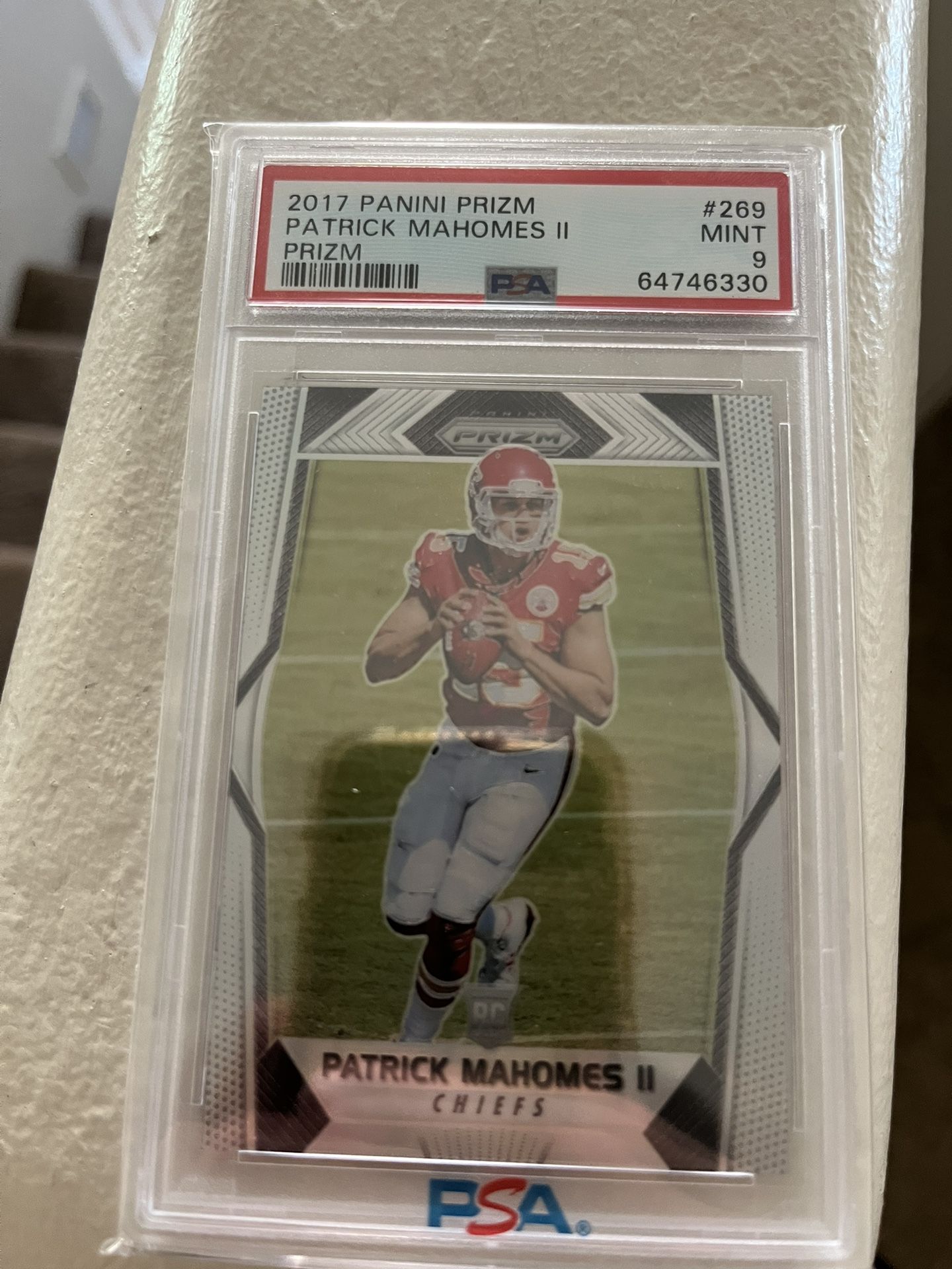 2017 panini prizm Patrick Mahomes psa graded rookie card