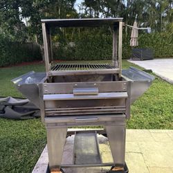 Charcoal BBQ Grill – Santa Maria / Argentinian Style – Stainless Steel