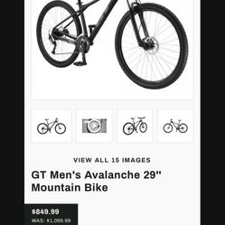 GT avalanche mountain Bike 29 Inch 