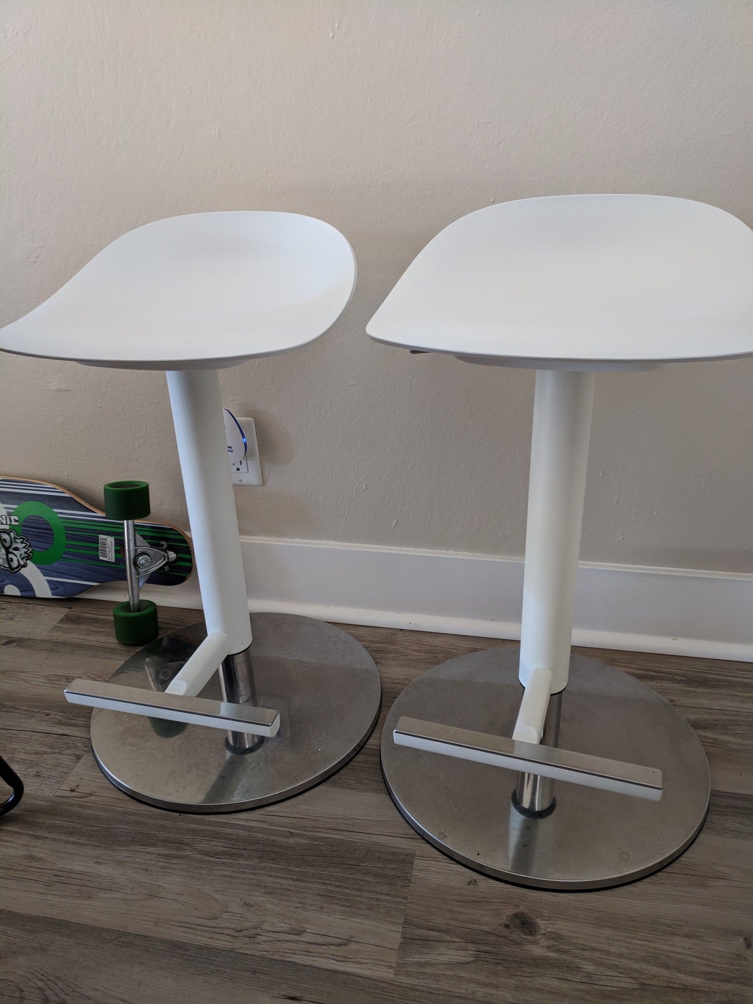 Ikea JANINGE Bar stool white for Sale in Redwood City CA OfferUp