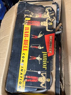 Vintage 1955 Whitely Junior Bar-Bell Combination Exercise Set – Original Box