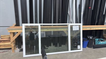 Complete sliding window white vinyl