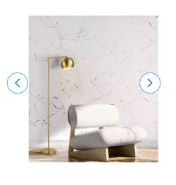 Gold Globe Floor Lamp