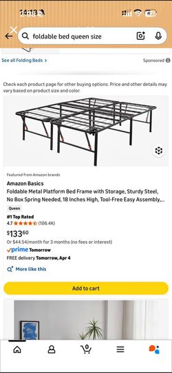 Queen Size Bed Metal Bed Frame