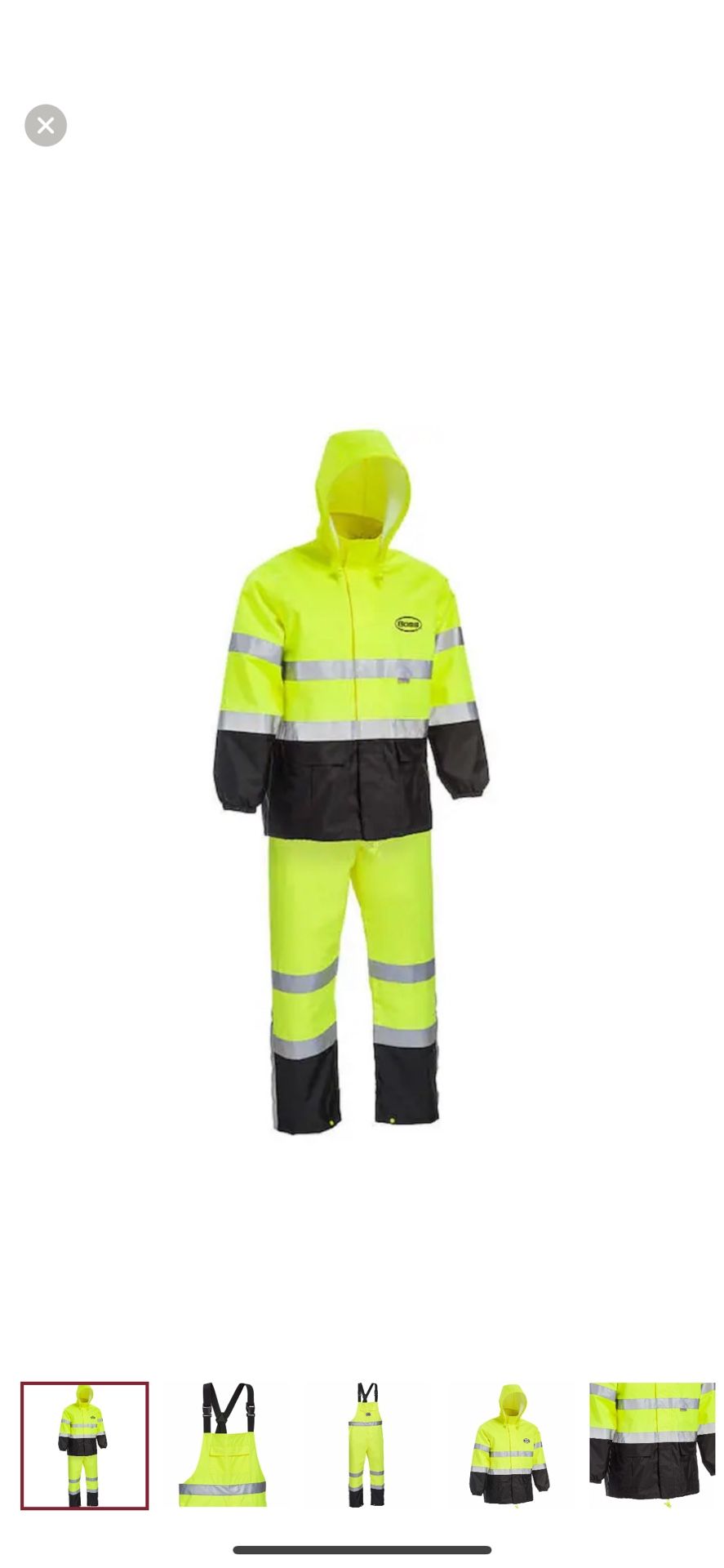 Boss Hi-Vis ANSI Class 3 Rain Suit ( L, XL, XXL)