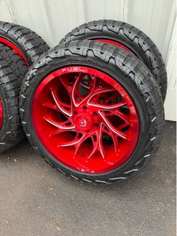 ON SALE  -NEW 22x10 fuel wheels wrapped in 285/45r22 RBP tires