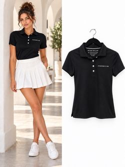 Peter Millar Porsche Women's Black Polo Shirt