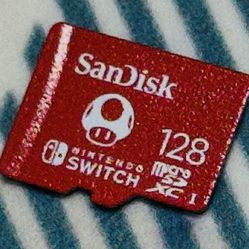 Official Sandisk 128GB MicroSD Memory Card (For Nintendo Switch) Tested/Works 2A