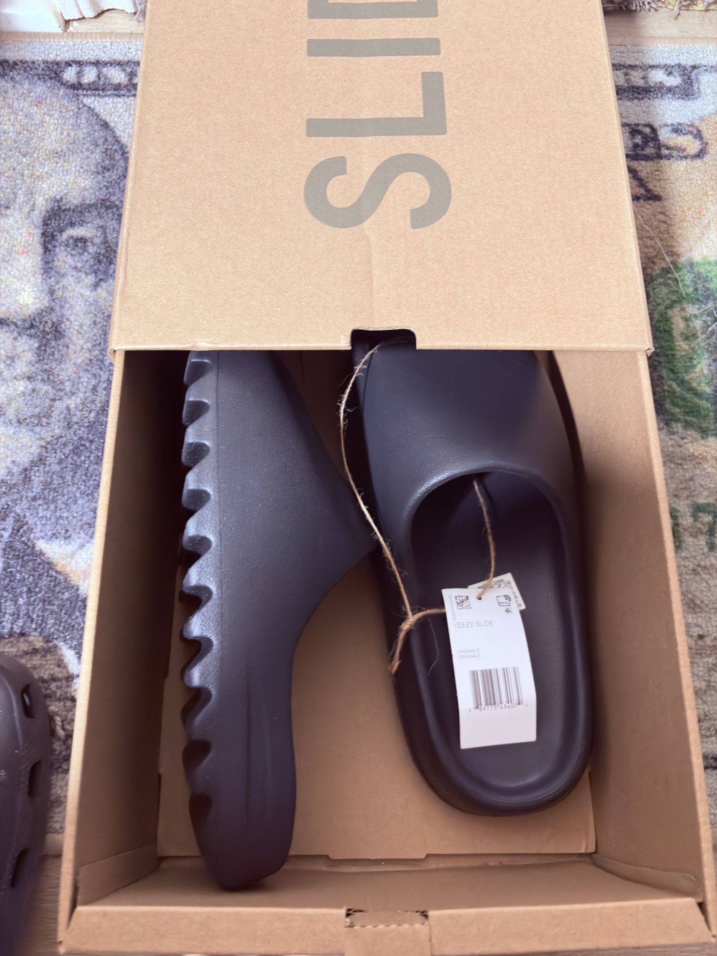 Onyx Yeezy Slides