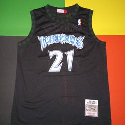 Minnesota Timberwolves Kevin Garnett Mitchell & Ness Jersey XL Black/Blue NWT