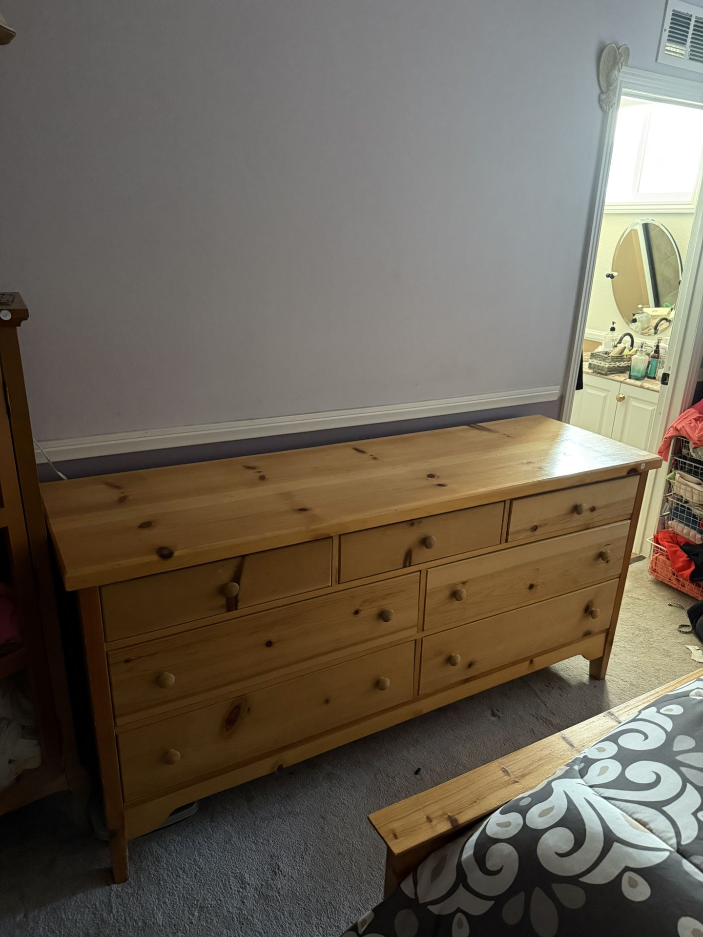 7 Drawers Dresser for Bedroom Wooden Storage Cabinet Chest of Drawer Organizer
