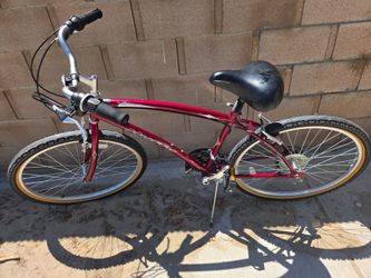 Red Huffy Verona cruiser bike