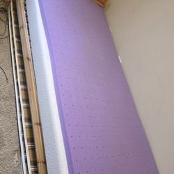 Free Twin Bed With New Mattress And Foam Topper