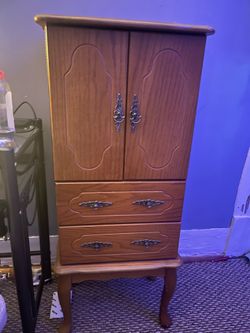 Vintage jewelry armoire