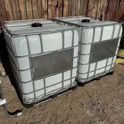 Two IBC Totes 275 Galllons. Only $150 TOTAL.