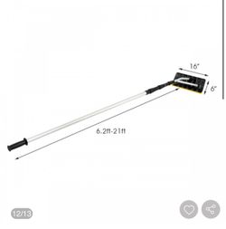 21FT Telescoping Snow Roof Rake Aluminum